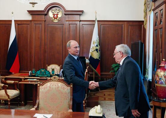 Встреча В.Путина с М.Федотовым, В.Лукиным и Б.Титовым
