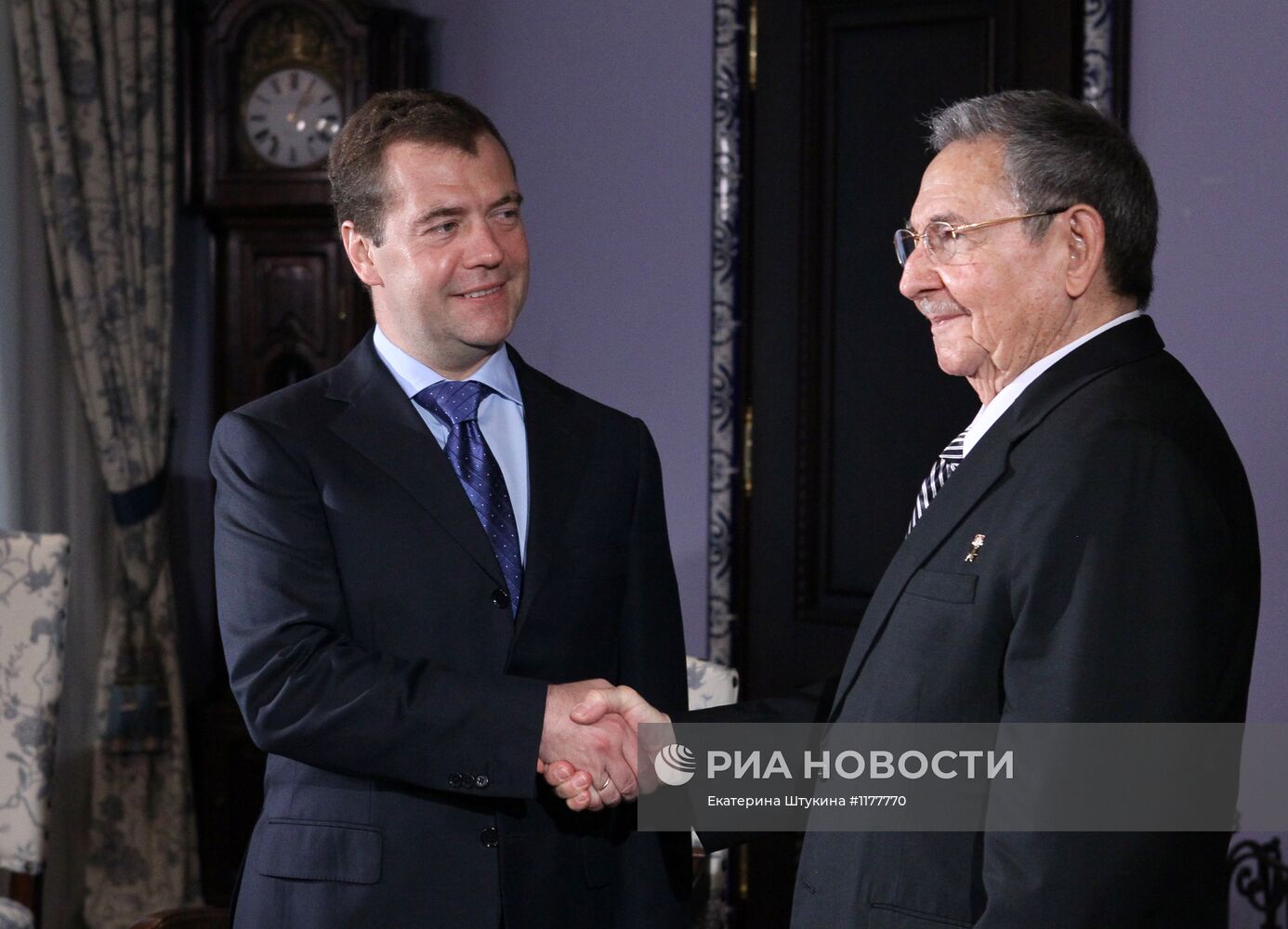 Встреча Д.Медведева с Р.Кастро