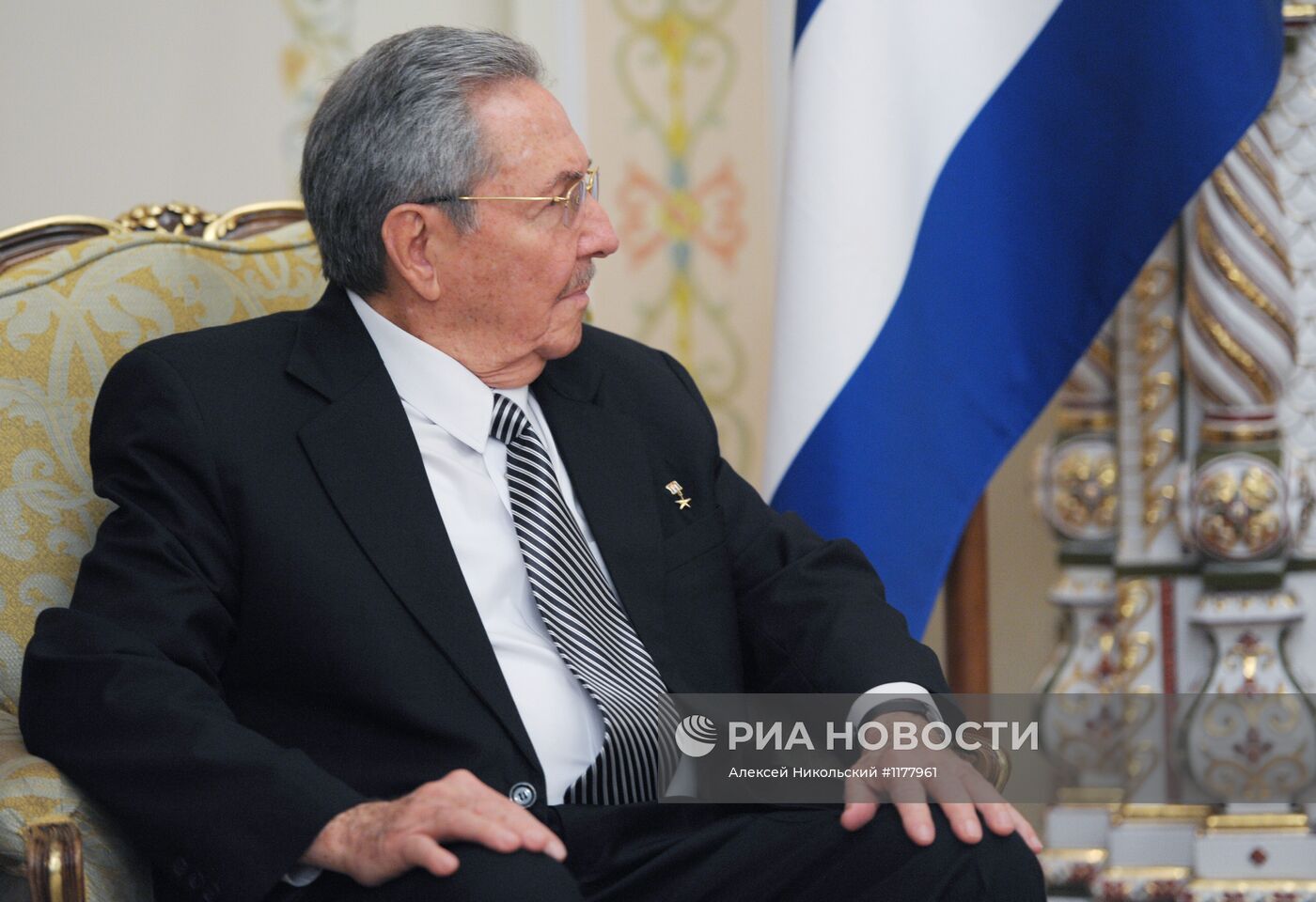 Встреча В.Путина с Р.Кастро в Ново-Огарево