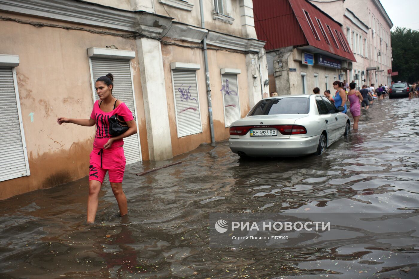 Последствия ливня в Одессе