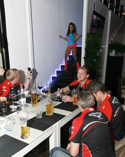 Pre-party Marussia F1 Team
