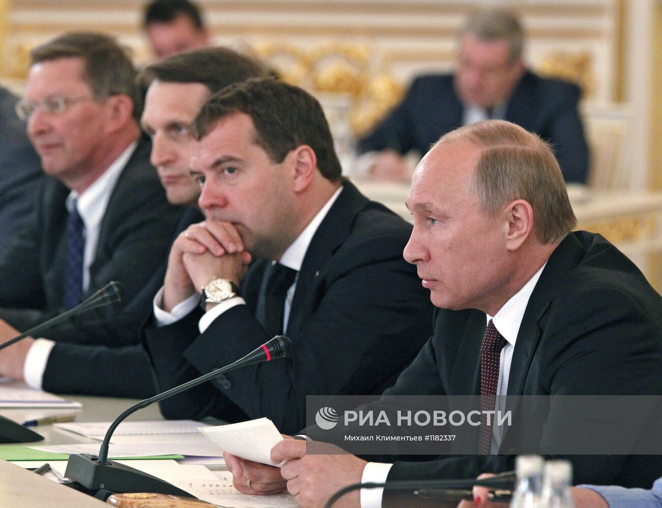 Первое заседание Госсовета РФ в новом составе в Кремле