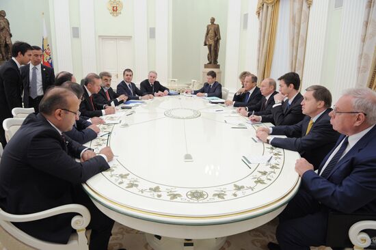 Встреча президента РФ В.Путина с Р.Эрдоганом