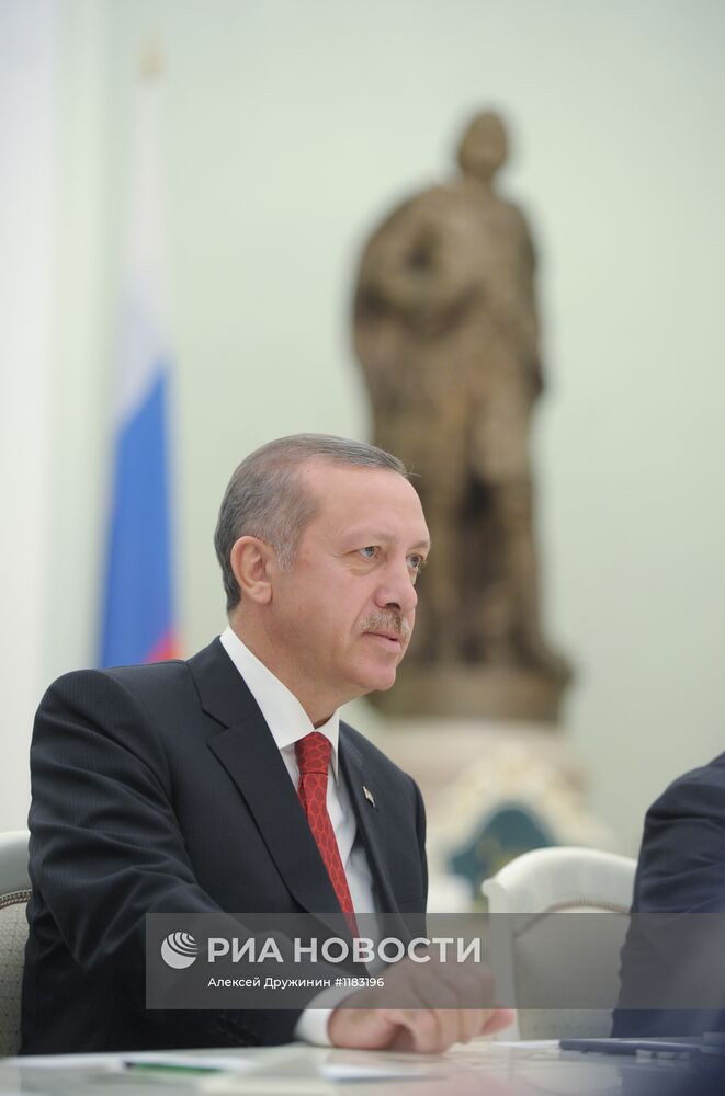 Встреча президента РФ В.Путина с Р.Эрдоганом