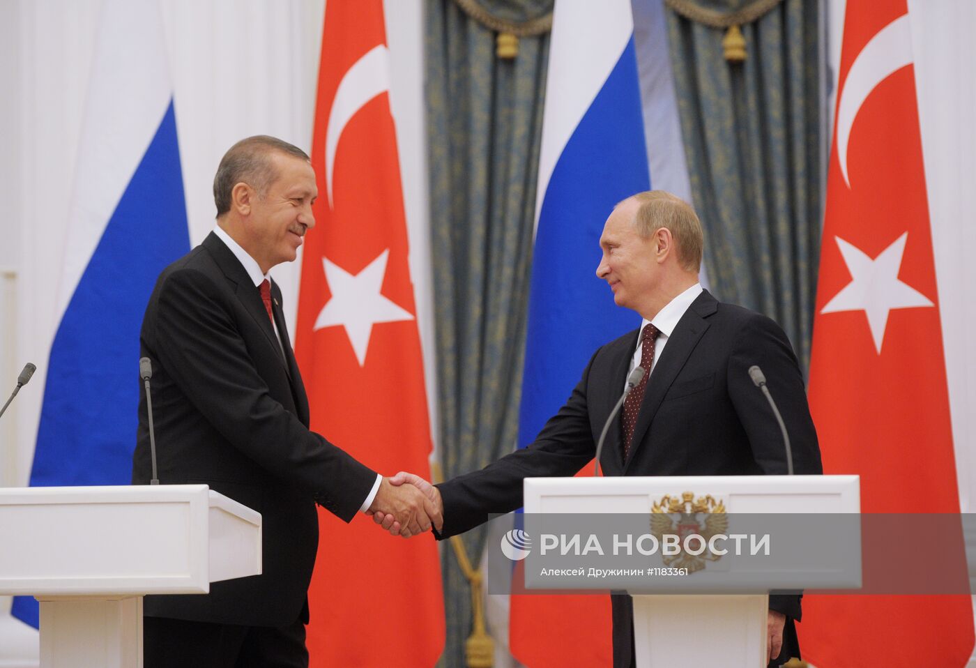 Совместная пресс-конференция В.Путина и Р.Эрдогана
