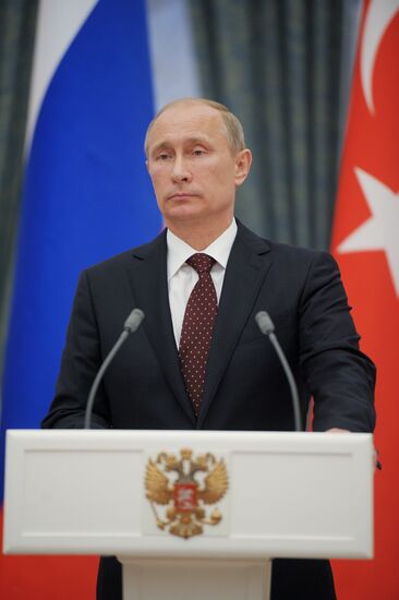 Совместная пресс-конференция В.Путина и Р.Эрдогана