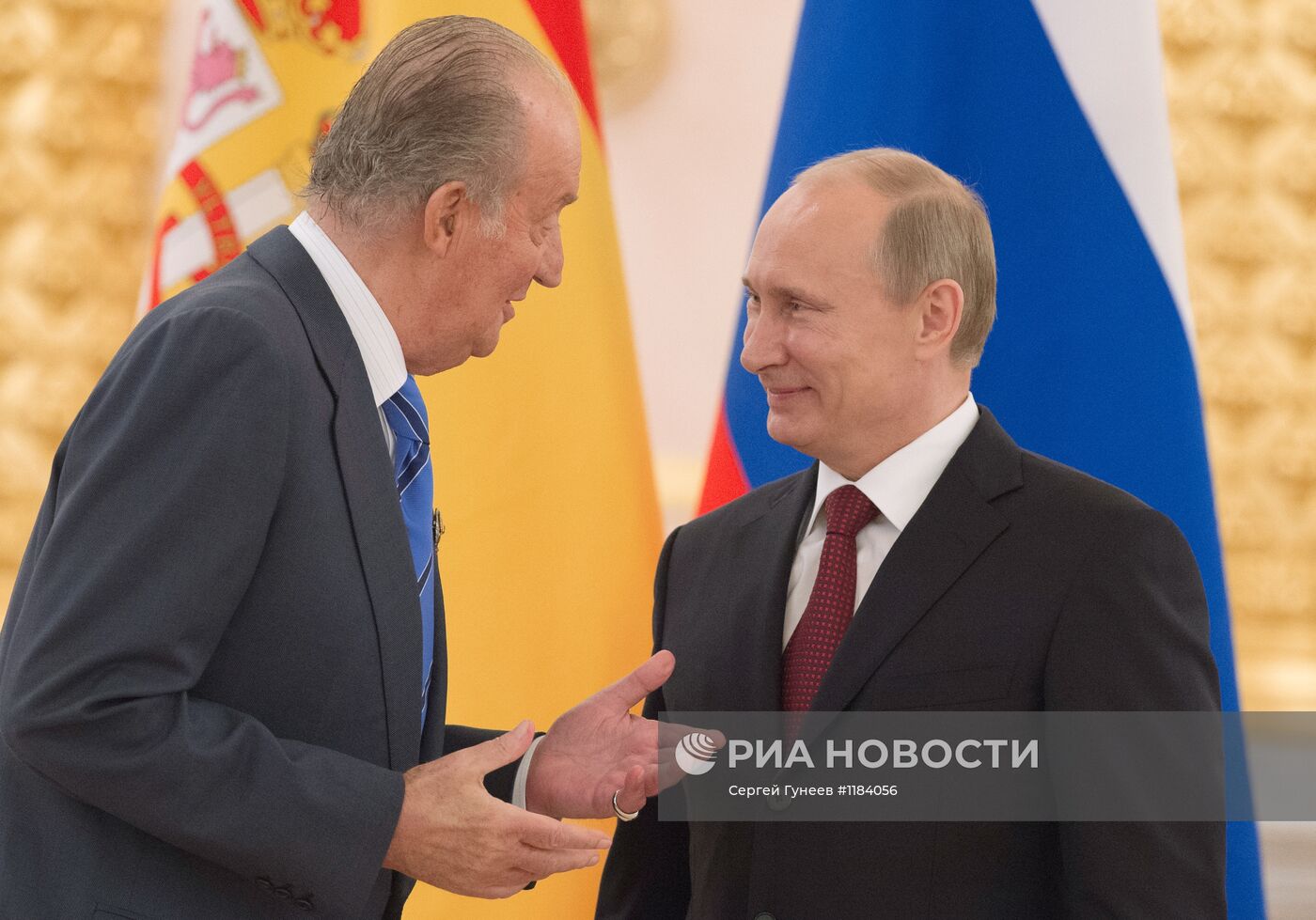 Встреча В.Путина и короля Испании Хуана Карлоса I в Москве