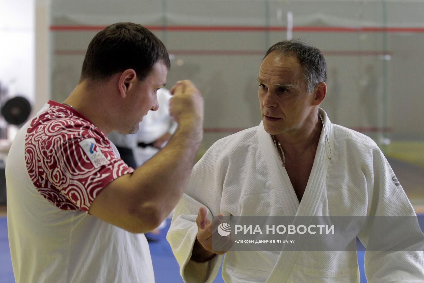 Тренировка олимпийской сборной России по дзюдо