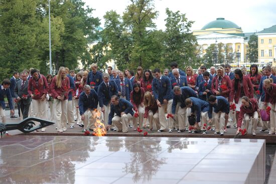 Проводы Олимпийской команды России на Олимпиаду-2012