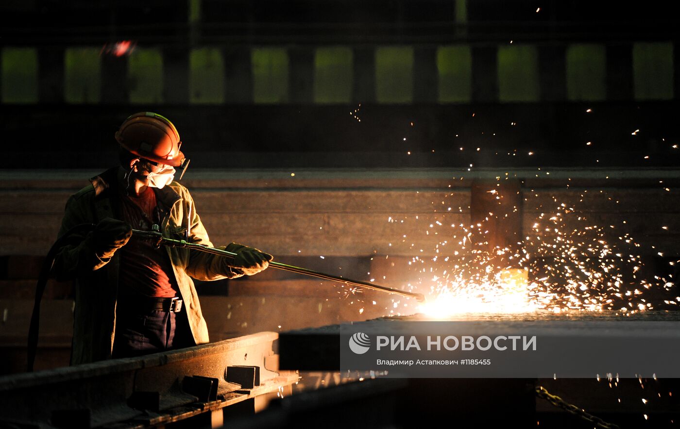 Работа Череповецкого металлургического комбината
