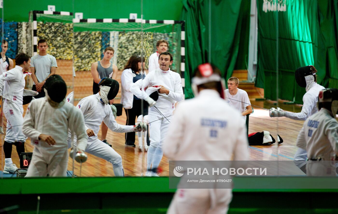 Тренировка сборной России по современному пятиборью