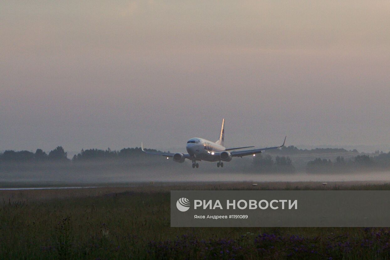 Работа аэропорта "Богашево" в Томске