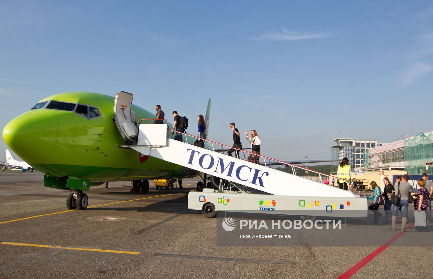 Работа аэропорта "Богашево" в Томске