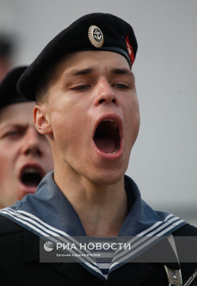 Репетиция военно-морского парада к Дню ВМФ в Балтийске