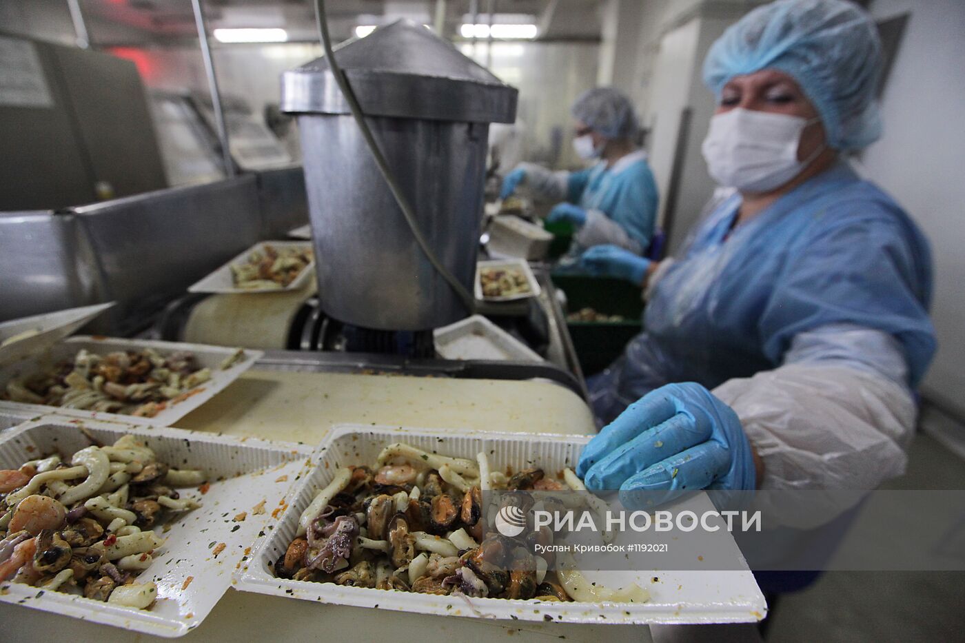 Работа завода "Русское море" в Ногинске