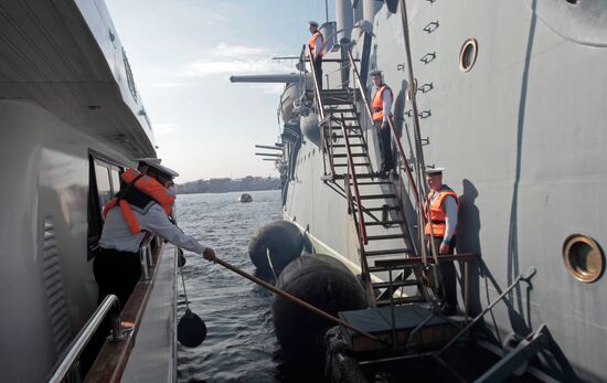 Генеральная репетиция парада к дню ВМФ в Санкт-Петербурге