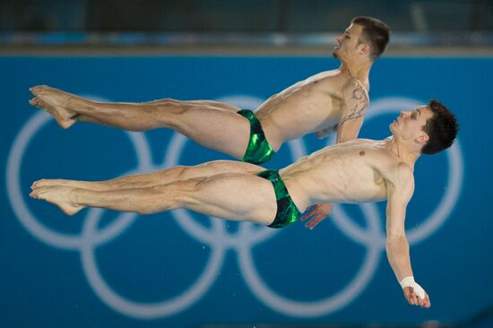 ОИ - 2012. Синхронные прыжки в воду. Мужчины. Вышка. 10 метров
