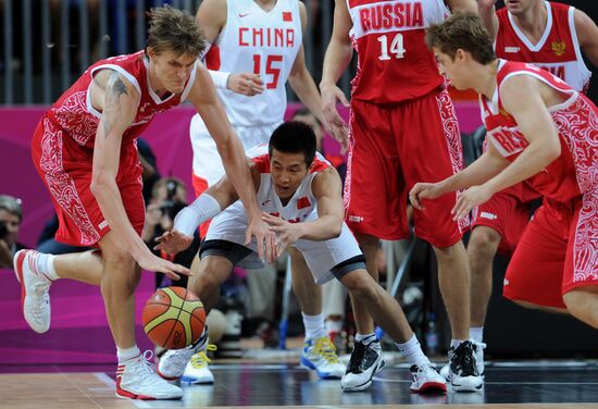 ОИ - 2012. Баскетбол. Мужчины. Матч сборных Китая и России