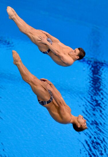 ОИ - 2012. Синхронные прыжки в воду. Мужчины. Трамплин. 3 метра