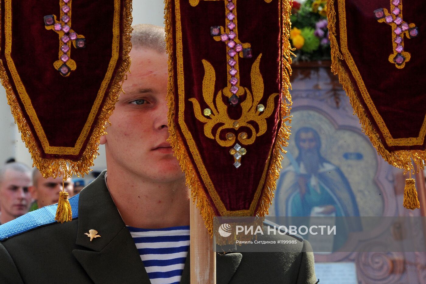 Празднование Дня ВДВ в Москве