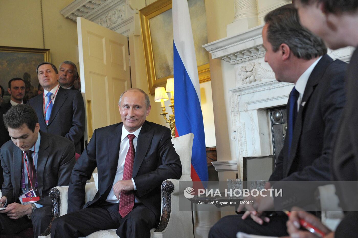 Президент РФ В.Путин с рабочим визитом в Великобритании