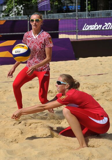 ОИ – 2012. Тренировка сборной России по пляжному волейболу