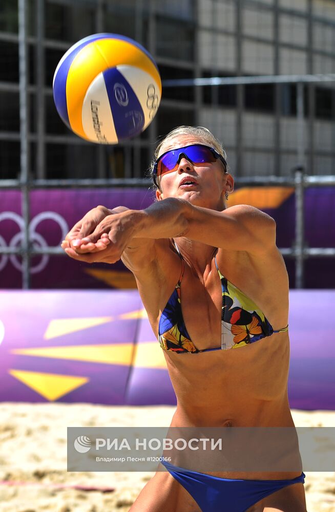 ОИ – 2012. Тренировка сборной России по пляжному волейболу