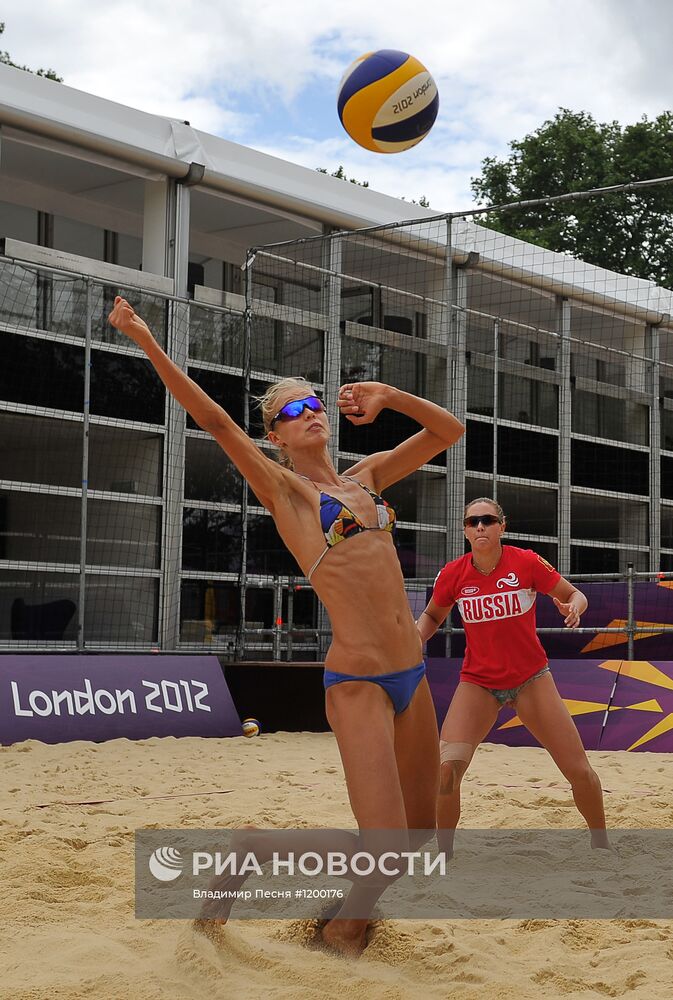ОИ – 2012. Тренировка сборной России по пляжному волейболу