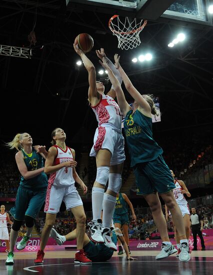 ОИ - 2012. Баскетбол. Женщины. Матч сборных Австралии и России