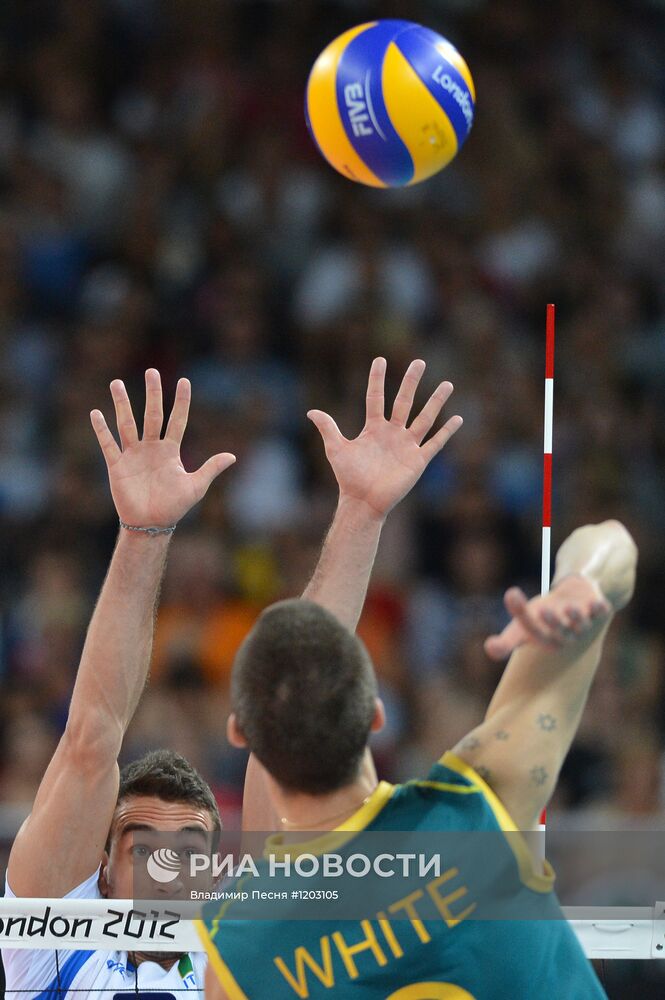 ОИ - 2012. Волейбол. Мужчины. Матч сборных Австралии и Италии