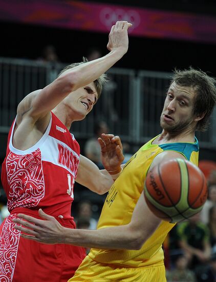 ОИ - 2012. Баскетбол. Мужчины. Матч сборных Австралии и России