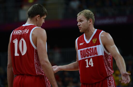 ОИ - 2012. Баскетбол. Мужчины. Матч сборных Австралии и России
