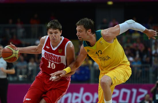 ОИ - 2012. Баскетбол. Мужчины. Матч сборных Австралии и России