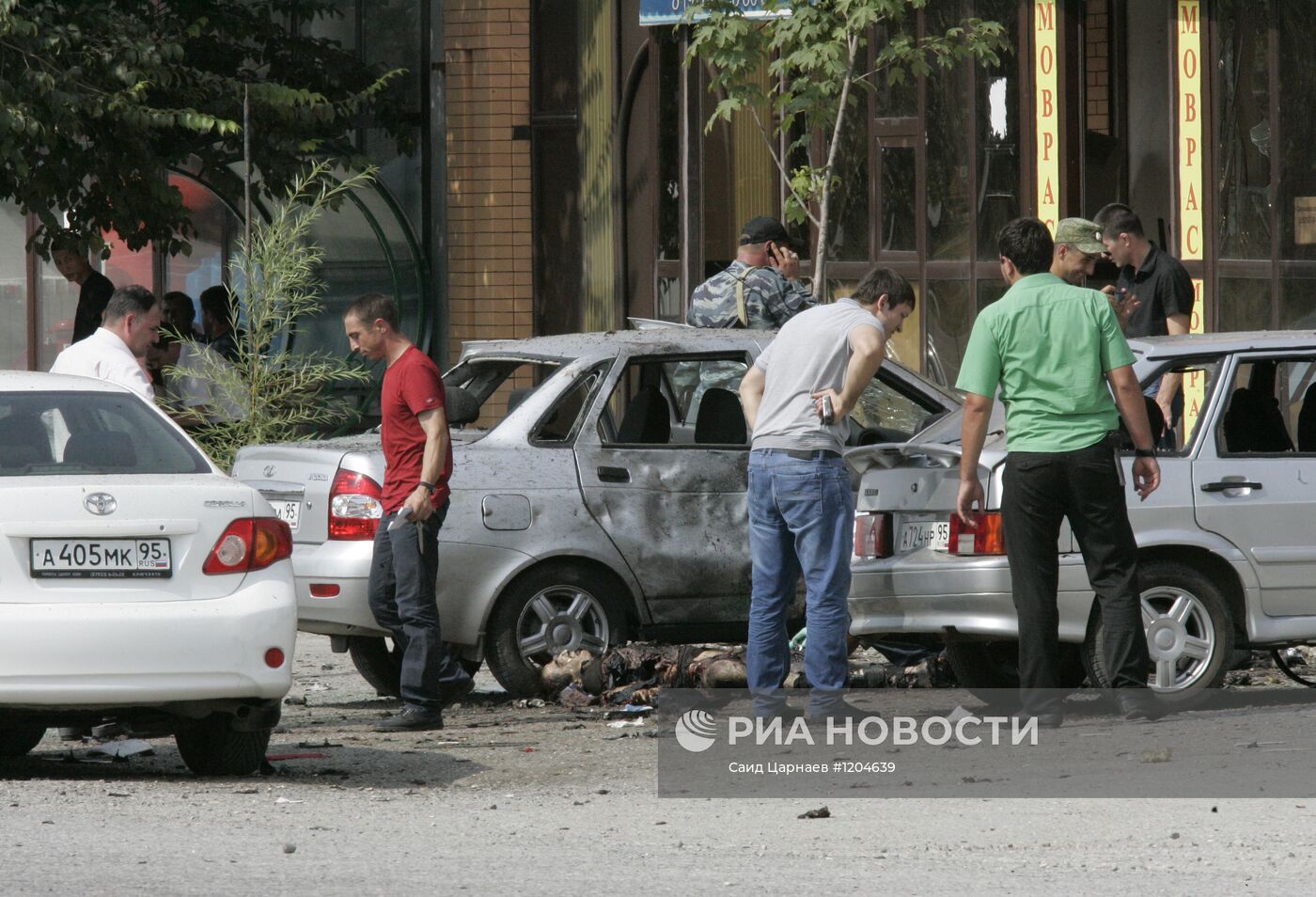 Взрыв у полицейского блокпоста в Грозном