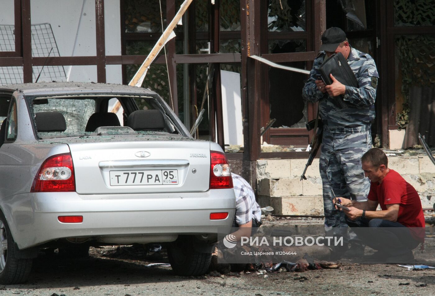 Взрыв у полицейского блокпоста в Грозном