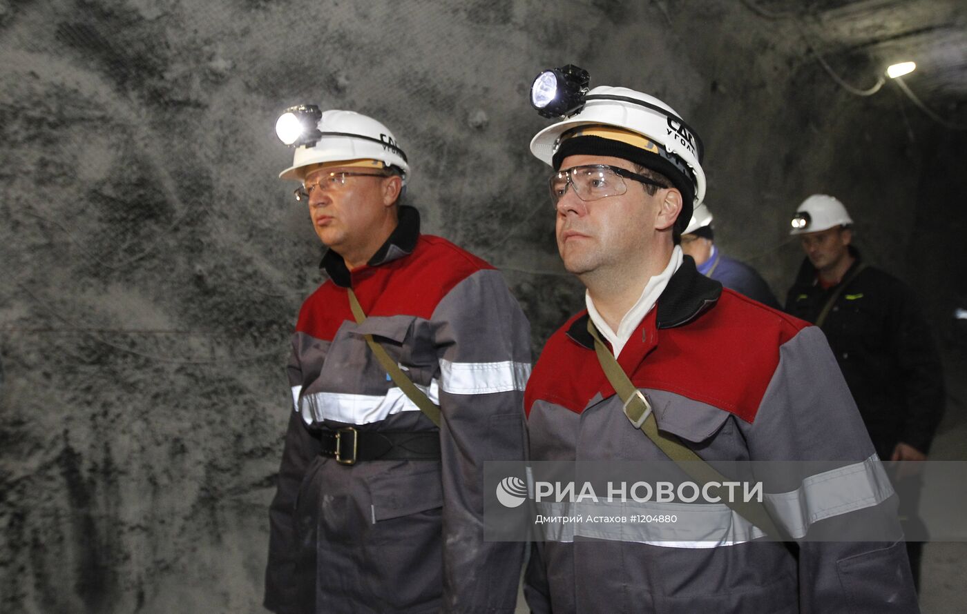 Рабочая поездка Д.Медведева по Сибири. Кузбасс