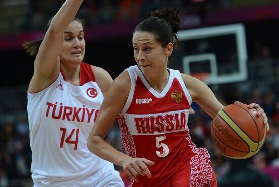 ОИ - 2012. Баскетбол. Женщины. Матч сборных Турции и России