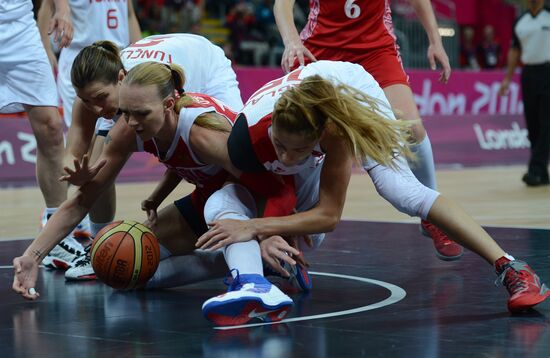 ОИ - 2012. Баскетбол. Женщины. Матч сборных Турции и России