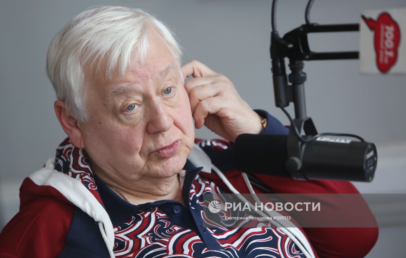 О.Табаков на радиостанции "Серебряный дождь" в Лондоне