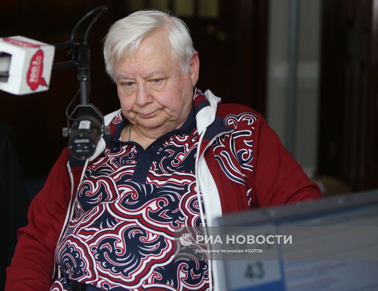 О.Табаков на радиостанции "Серебряный дождь" в Лондоне
