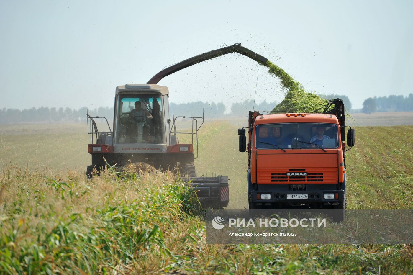 Заготовка сена и зеленой массы на полях ОАО "Совхоз Акбашевский"