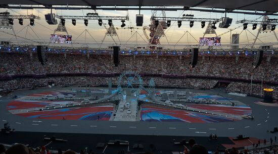 Перед началом церемонии закрытия Олимпиады в Лондоне