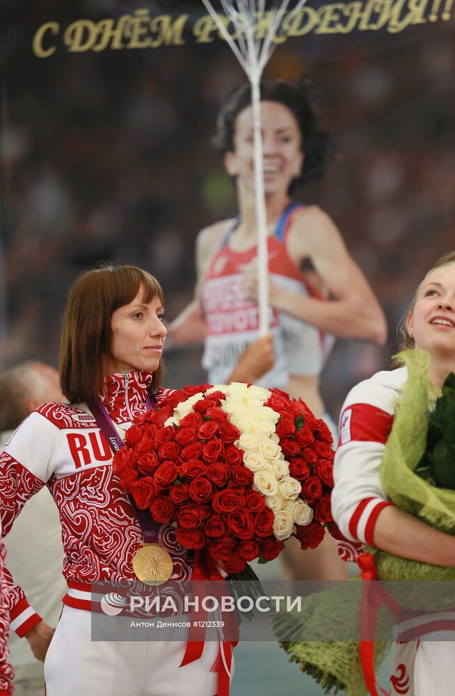 Прилет сборной России с Олимпийских игр в Лондоне