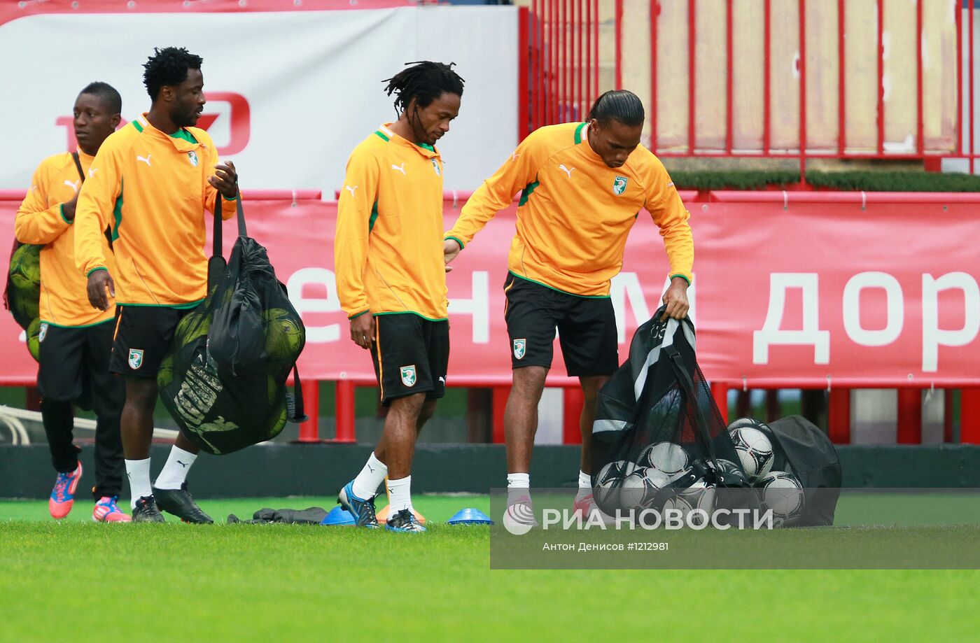 Футбол. Тренировка сборной Кот д’Ивуара