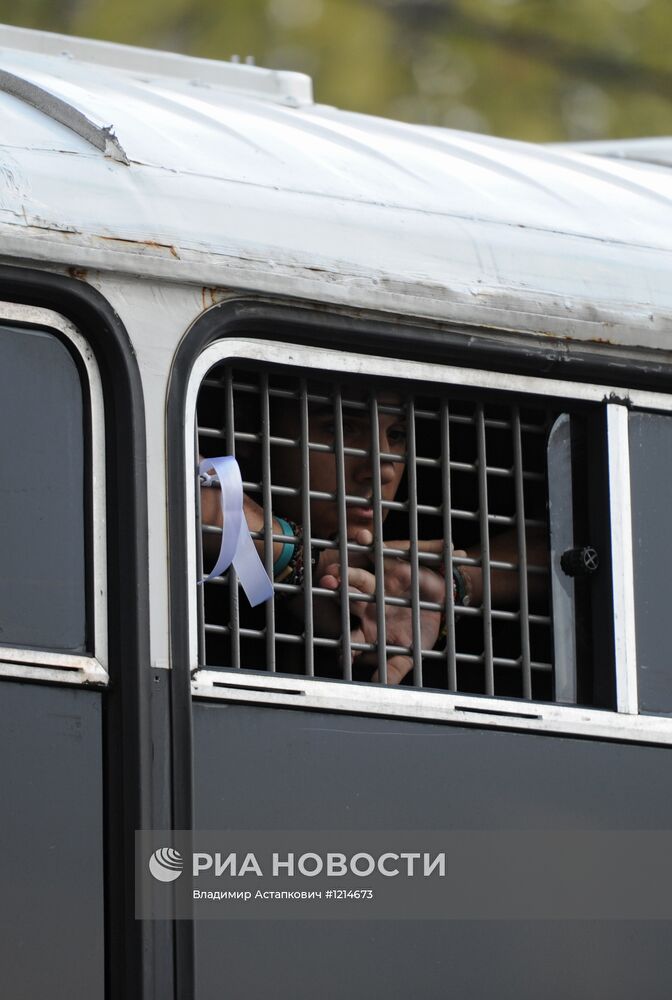 Акция в поддержку участниц группы Pussy Riot в Москве