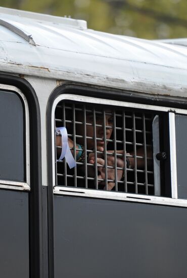 Акция в поддержку участниц группы Pussy Riot в Москве