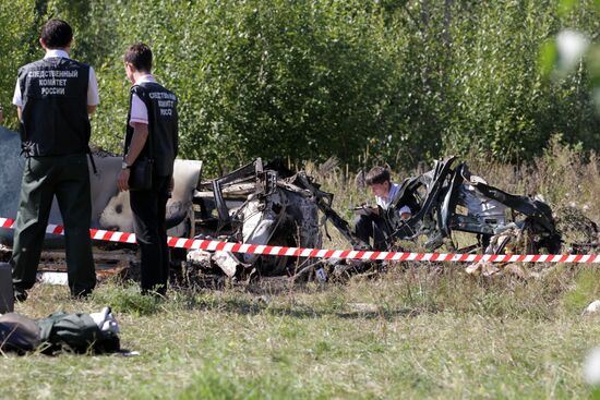 Взорвавшийся автомобиль обнаружен в Татарстане