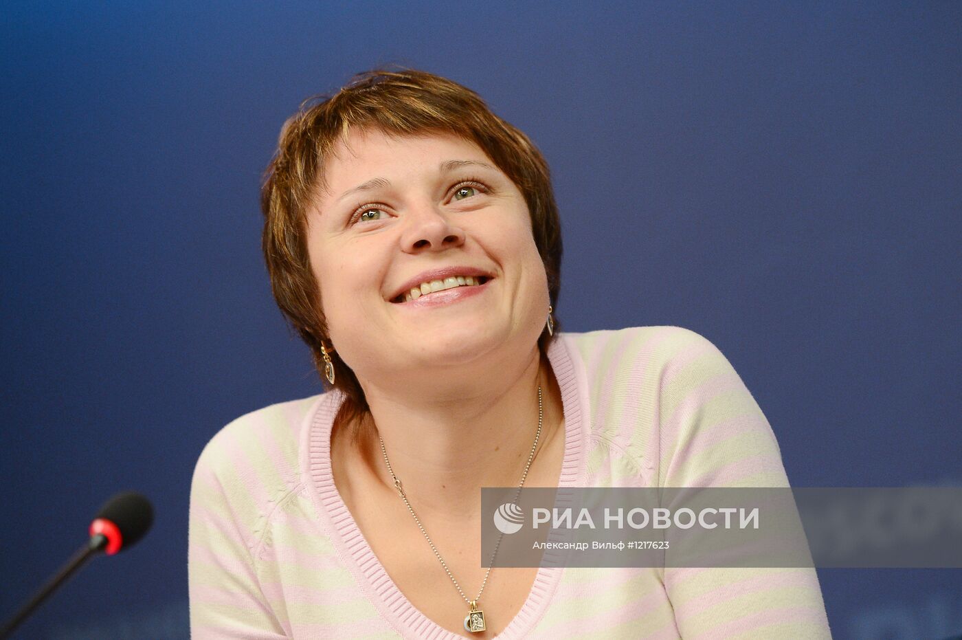 Пресс-конференция биатлонистки Анны Богалий-Титовец