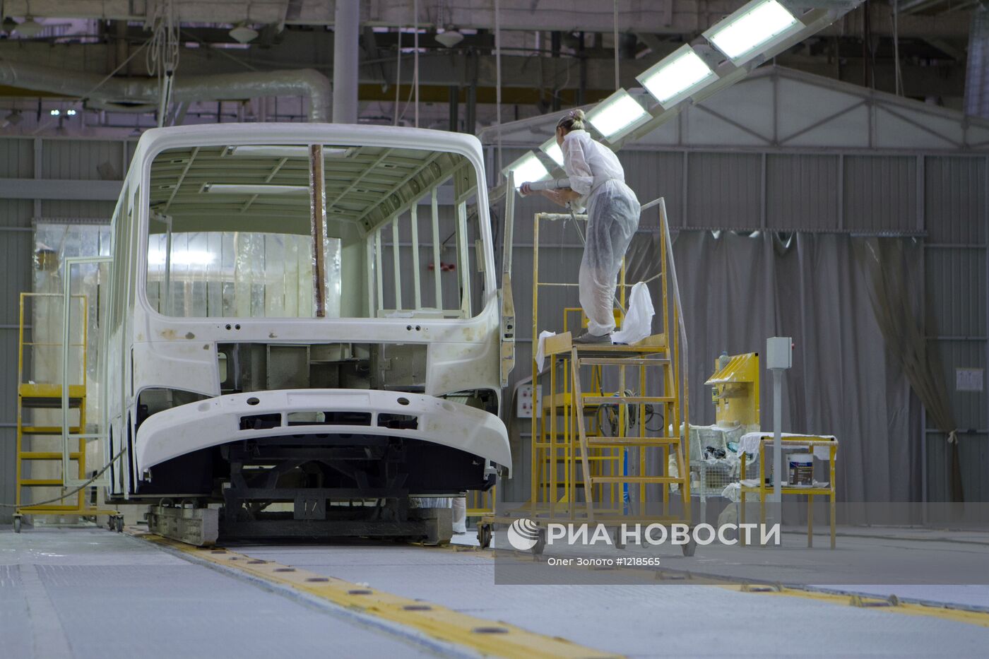 Работа Павловского автобусного завода