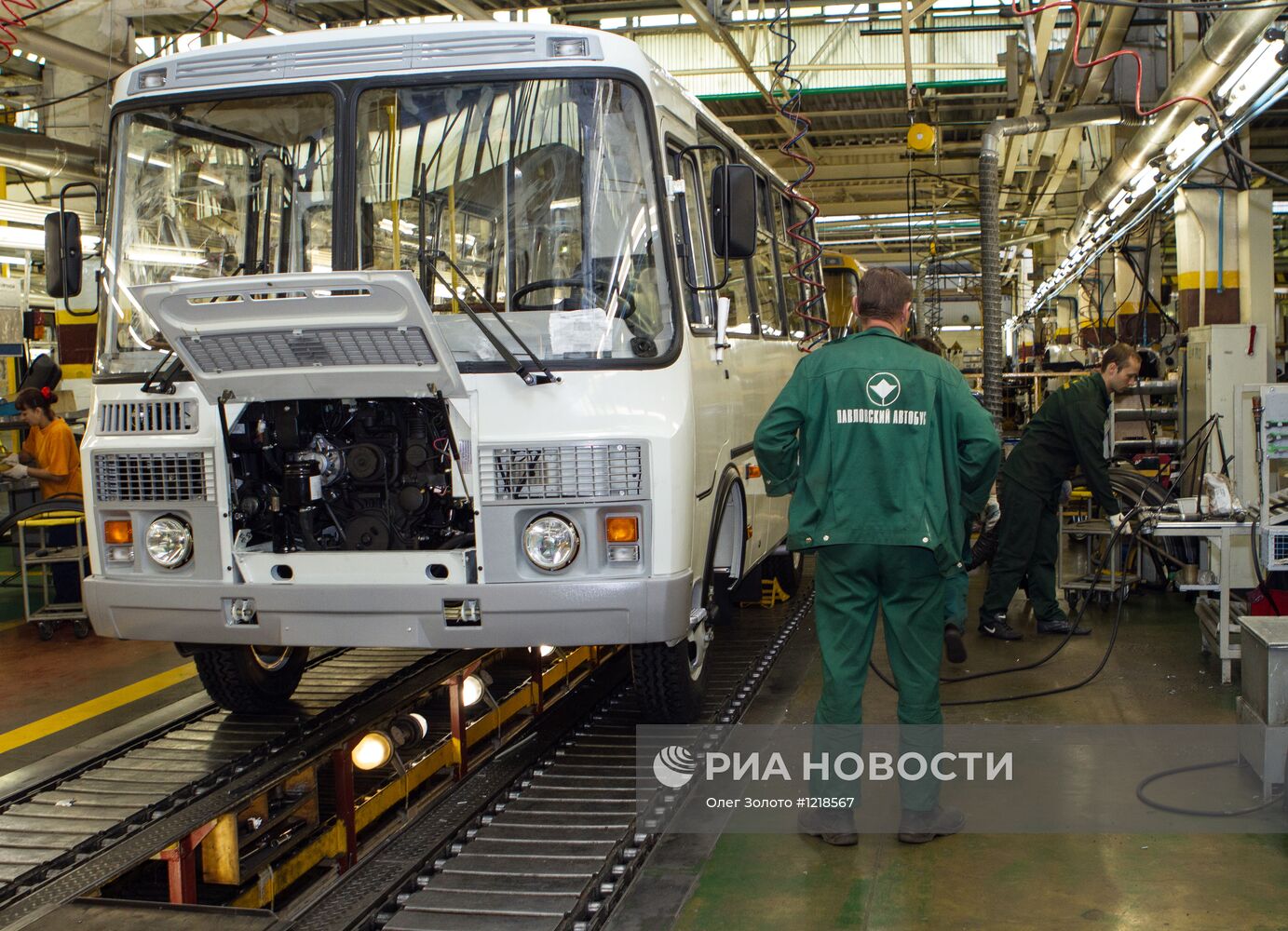 Работа Павловского автобусного завода